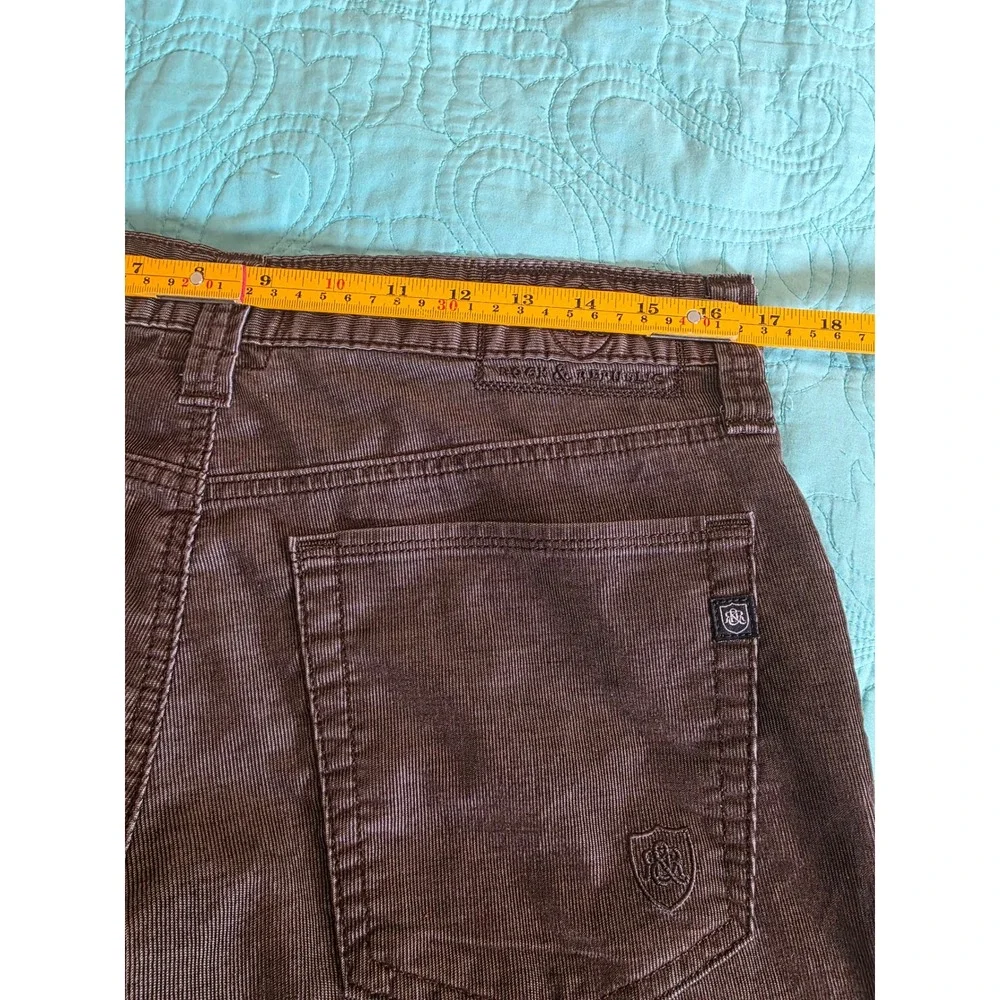 Rock & Republic Neil Mens Brown Corduroy Straight Leg Pants 32x30 R510280